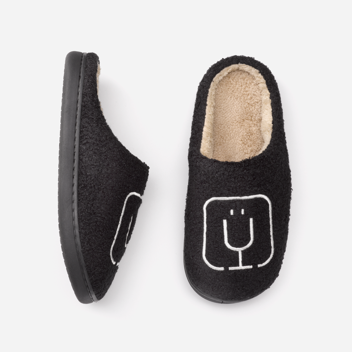 brumate-fuzzy-slippers-black-f9 apparel-slippers-above.png